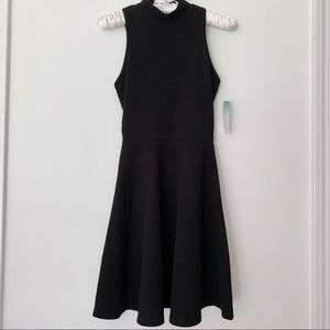 NWT Mock Neck Black Dress